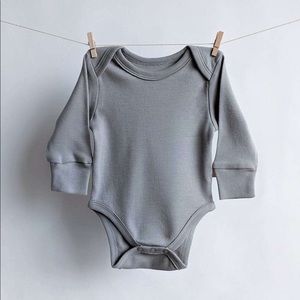 Organic Cotton Bodysuit - Gray